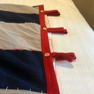 Pottery Barn themed baseball curtain panels qty 2 42”x84”